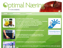 Tablet Screenshot of optinut.dk